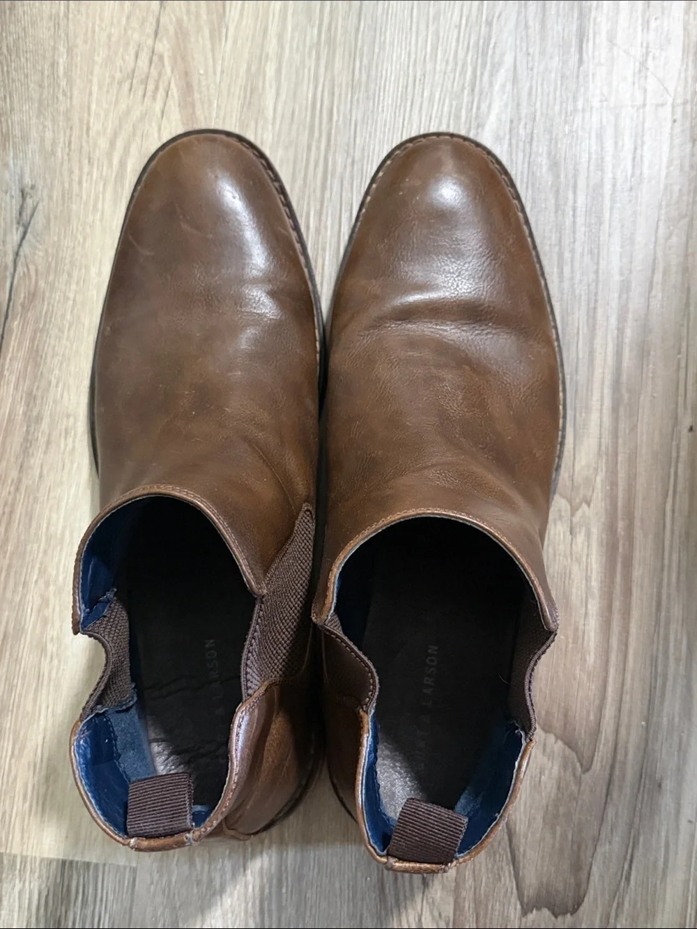 Men's Brown Chukka Boots - Casual Slip-On Leather